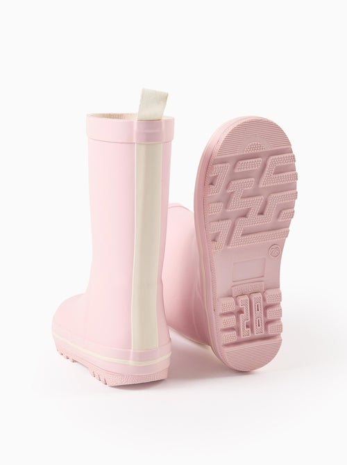 Bottes de Pluie avec Rayures Contrastées - Kiabi