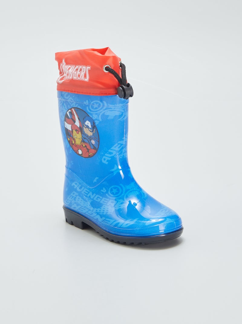 Bottes de pluie 'Avengers' Bleu/rouge - Kiabi