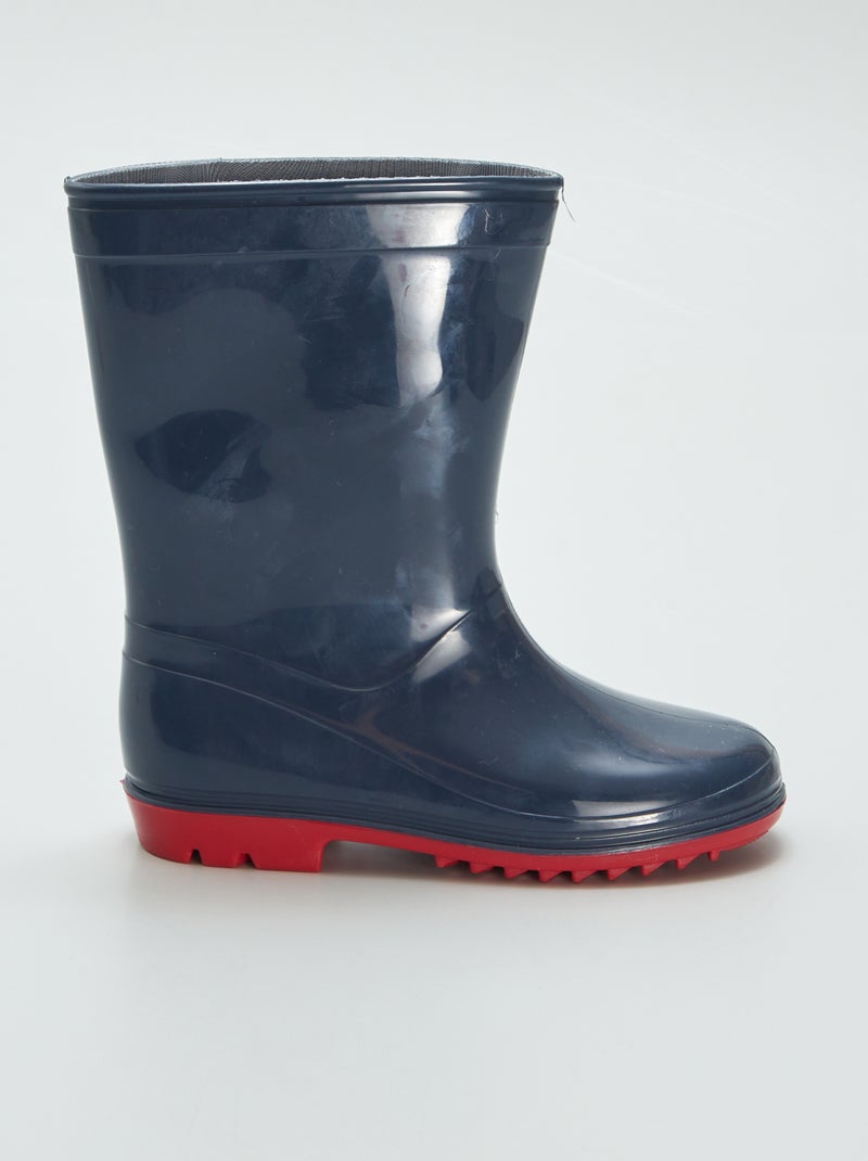 Bottes de pluie Bleu/rouge - Kiabi