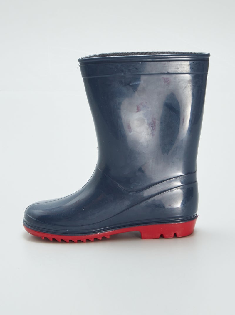 Bottes de pluie Bleu/rouge - Kiabi