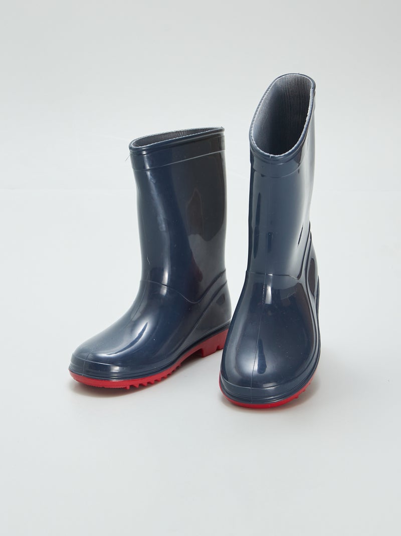 Bottes de pluie Bleu/rouge - Kiabi