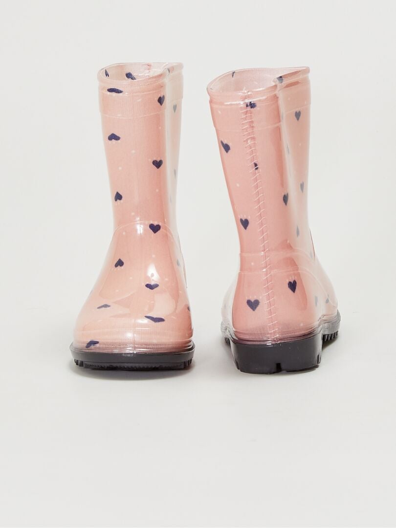 Isotoner Bottes De Pluie Enfant Rose Et Chaussette Chat - Rose clair -  Kiabi - 29.99€