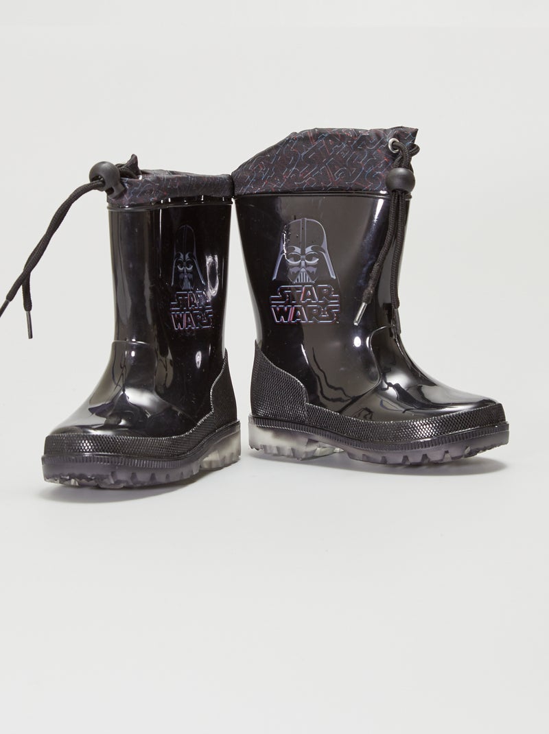 Bottes Wellington Garçon - Modèle Star Wars Yoda, Taille 11 - Occasion Mais Prêtes Pour L'aventure !