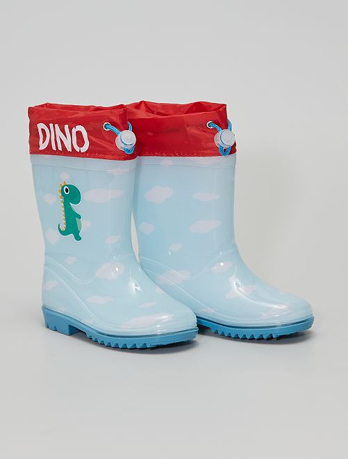 Bottes de pluie 'Dinosaure'                             bleu 
