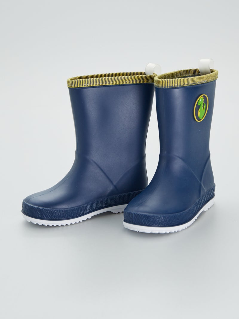 Bottes de pluie 'dinosaure' Bleu - Kiabi