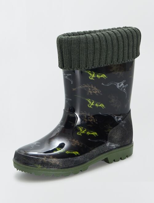 Bottes de pluie   doublées polaire - Kiabi