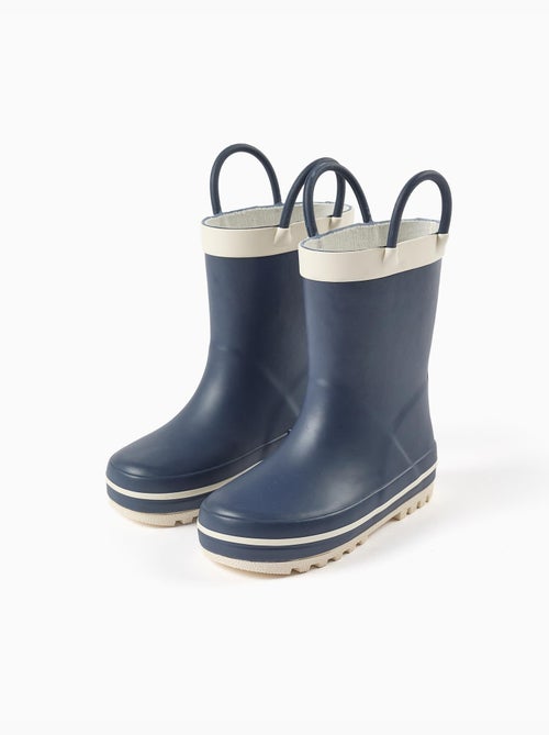 Bottes de pluie en caoutchouc avec anses - Kiabi Bottes de pluie en caoutchouc avec anses - Kiabi