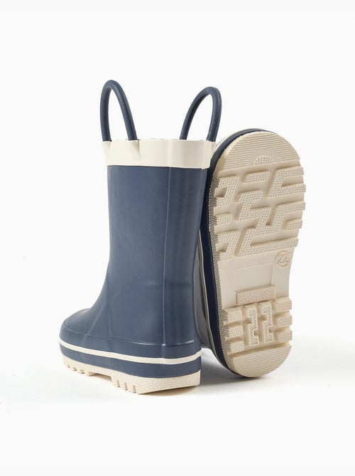 Bottes de pluie en caoutchouc avec anses - Kiabi Bottes de pluie en caoutchouc avec anses - Kiabi