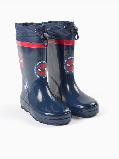 Bottes de pluie en caoutchouc avec imprimés spider-man - Kiabi