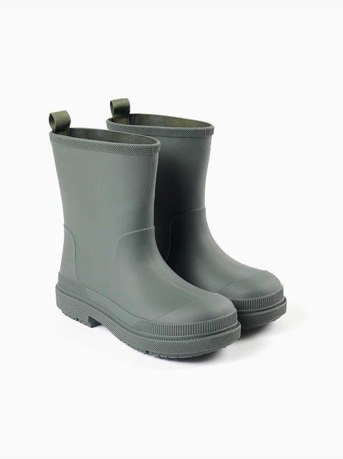 Bottes de pluie en caoutchouc avec semelle antidérapante - Kiabi Bottes de pluie en caoutchouc avec semelle antidérapante - Kiabi