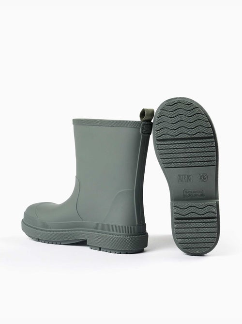 Bottes de pluie en caoutchouc avec semelle antidérapante - Kiabi Bottes de pluie en caoutchouc avec semelle antidérapante - Kiabi