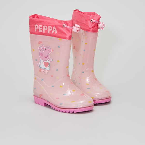 Bottes De Pluie En Caoutchouc Bebe Fille Rose Kiabi 15 00
