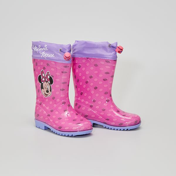 Bottes De Pluie En Caoutchouc Bebe Fille Rose Kiabi 15 00
