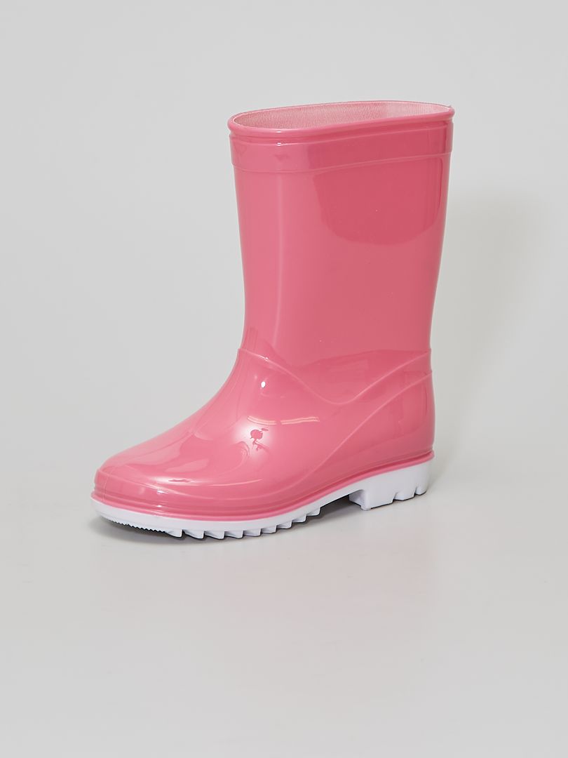 bottes de pluie rose