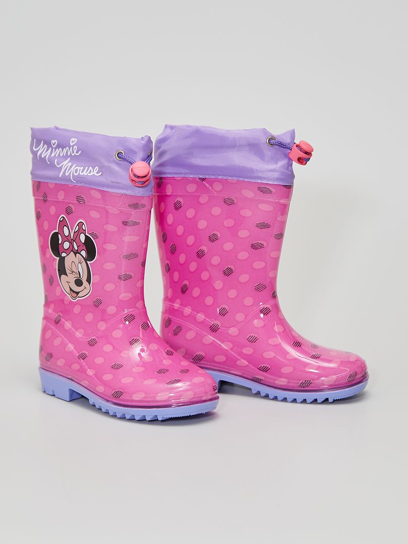 bottes de pluie rose