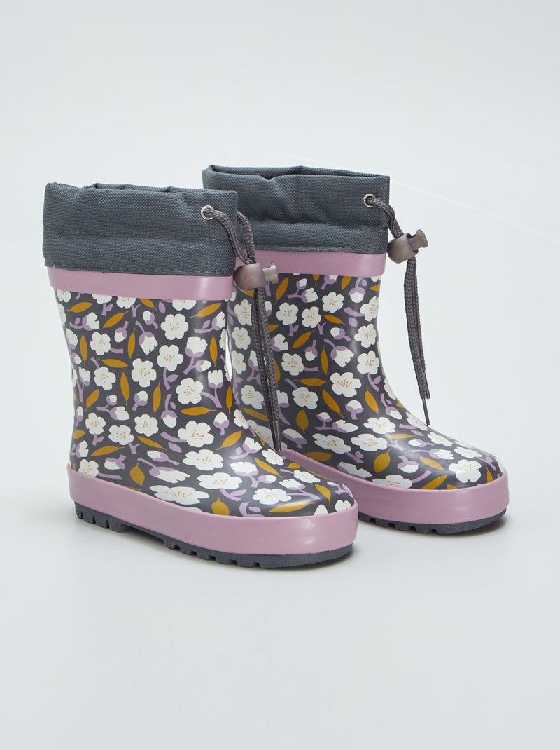 Bottes de pluie Gris - Kiabi