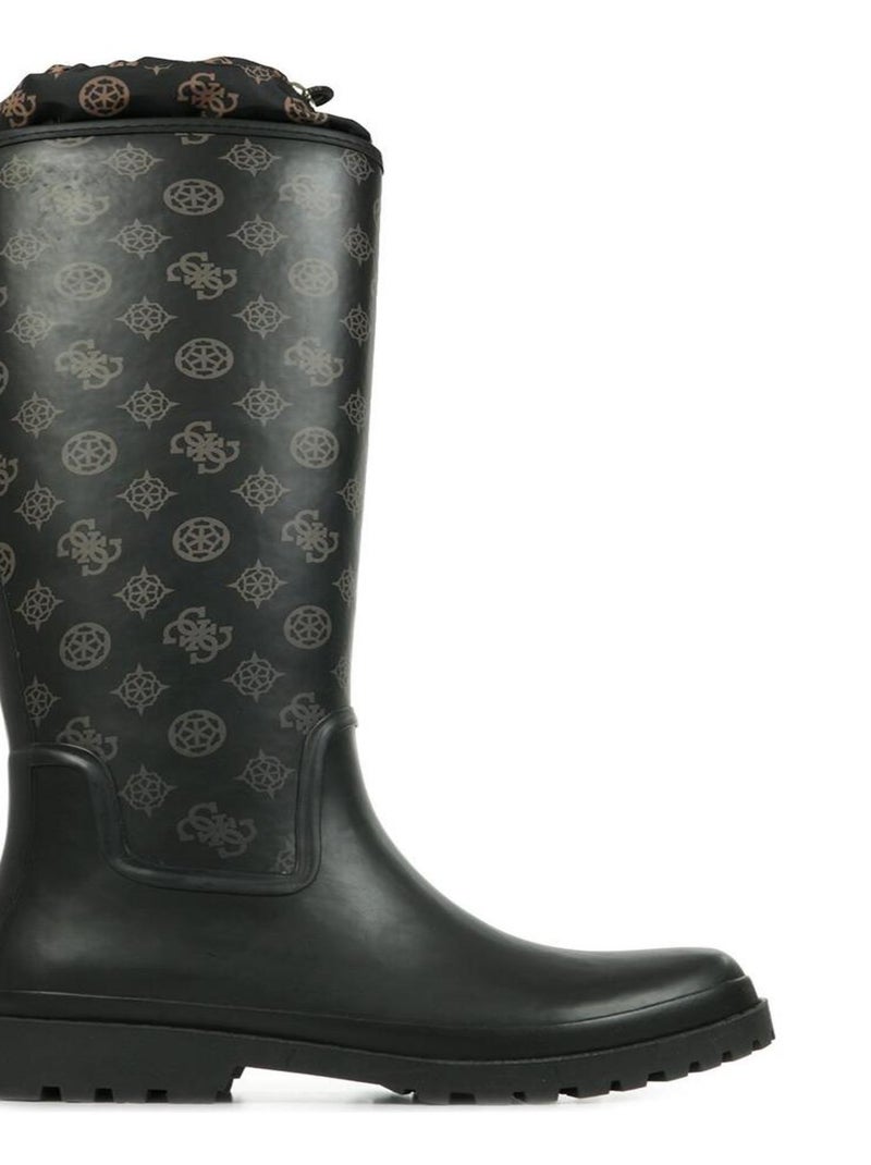 Bottes de pluie Guess Reisa Logo Marron - Kiabi