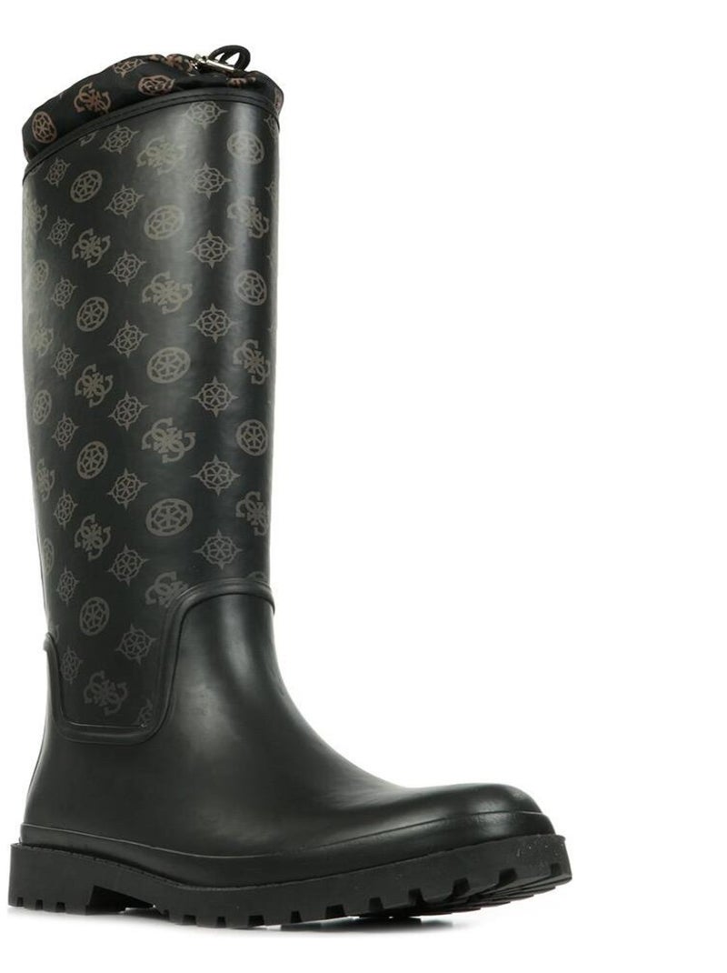 Bottes de pluie Guess Reisa Logo Marron - Kiabi