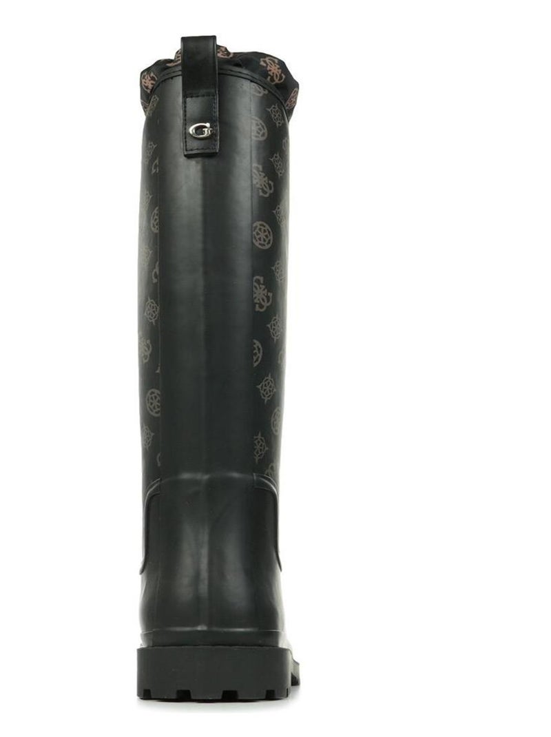 Bottes de pluie Guess Reisa Logo Marron - Kiabi