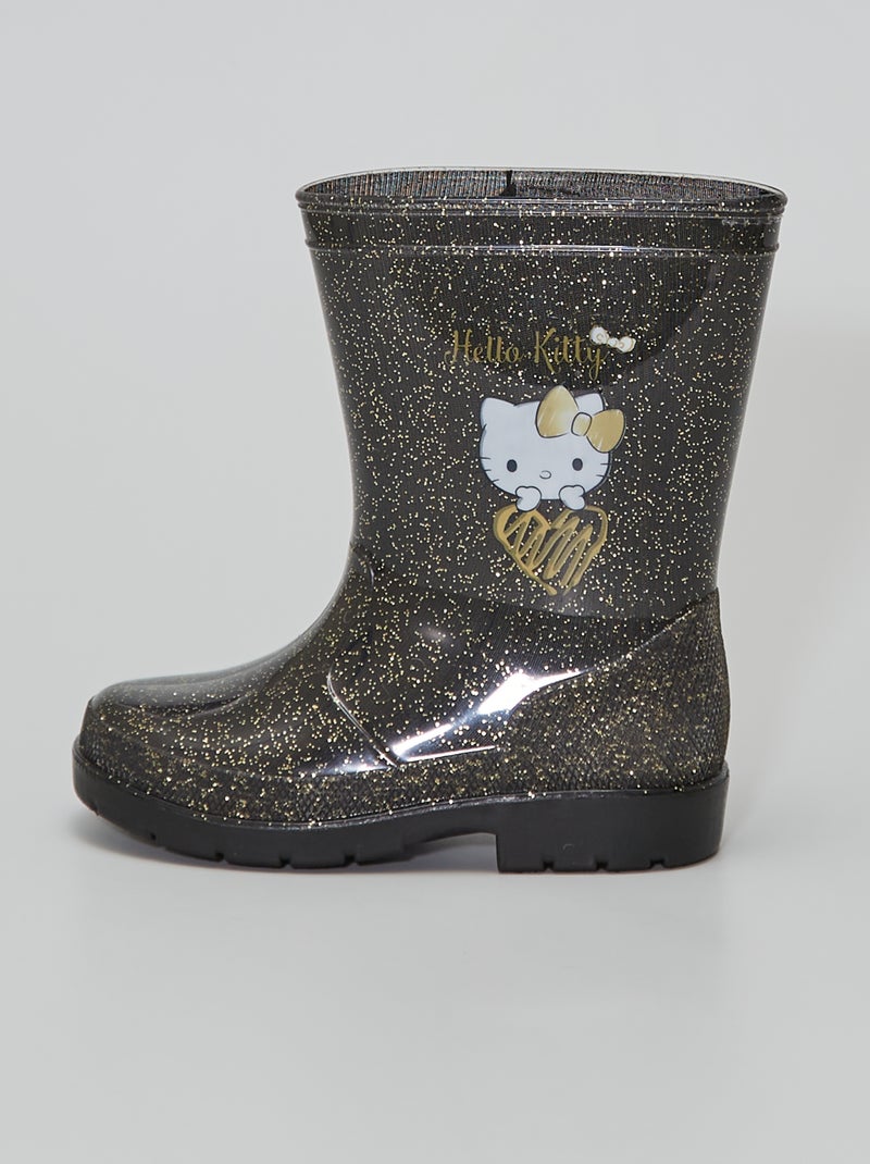 Bottes de pluie 'Hello Kitty' noir - Kiabi