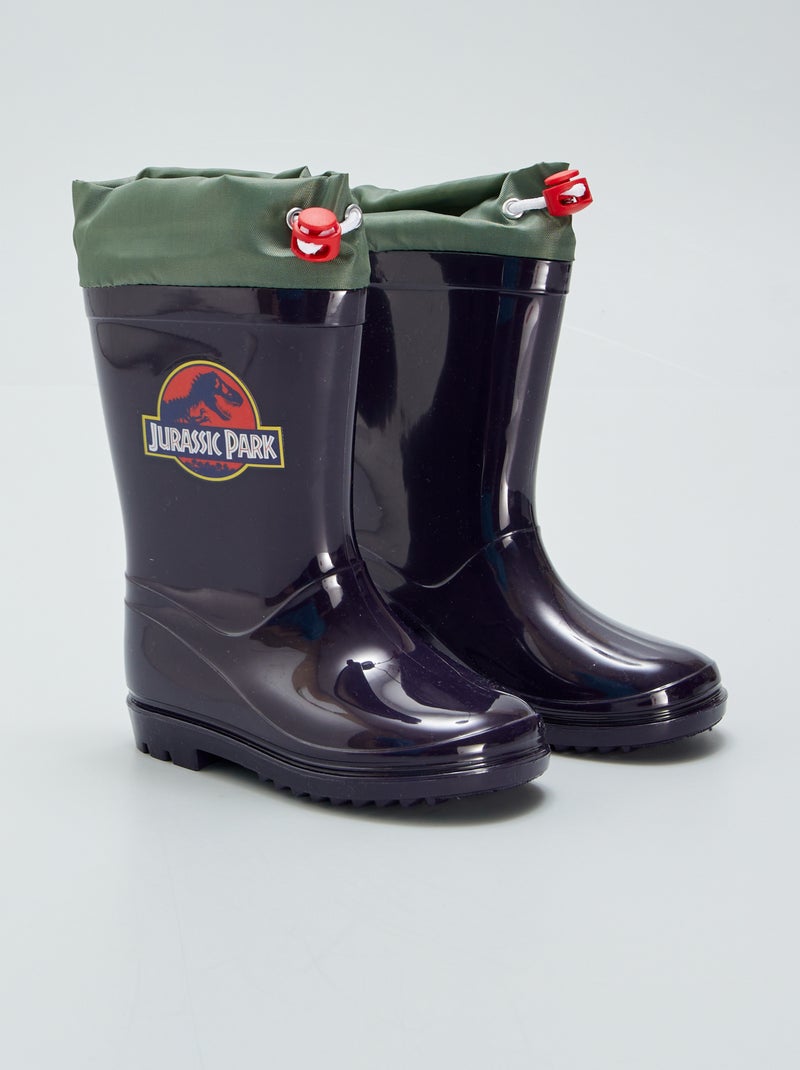Bottes de pluie 'Jurassic Park' noir - Kiabi