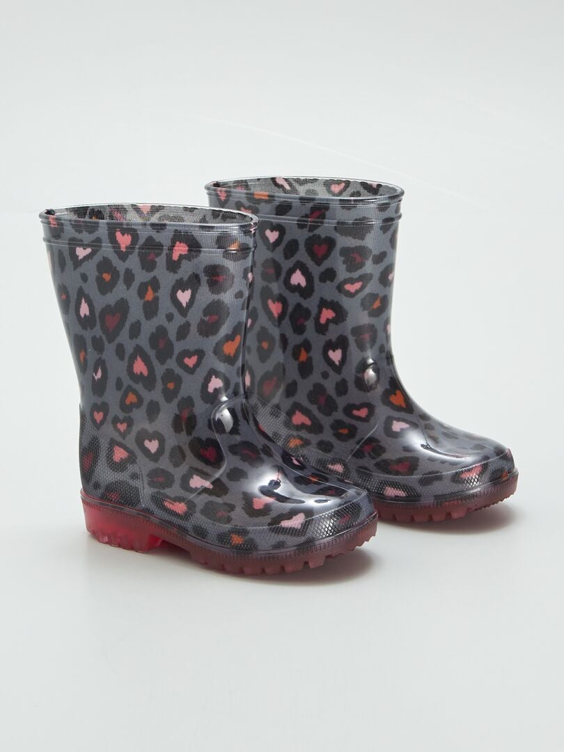 Bottes de pluie léopard Léopard - Kiabi