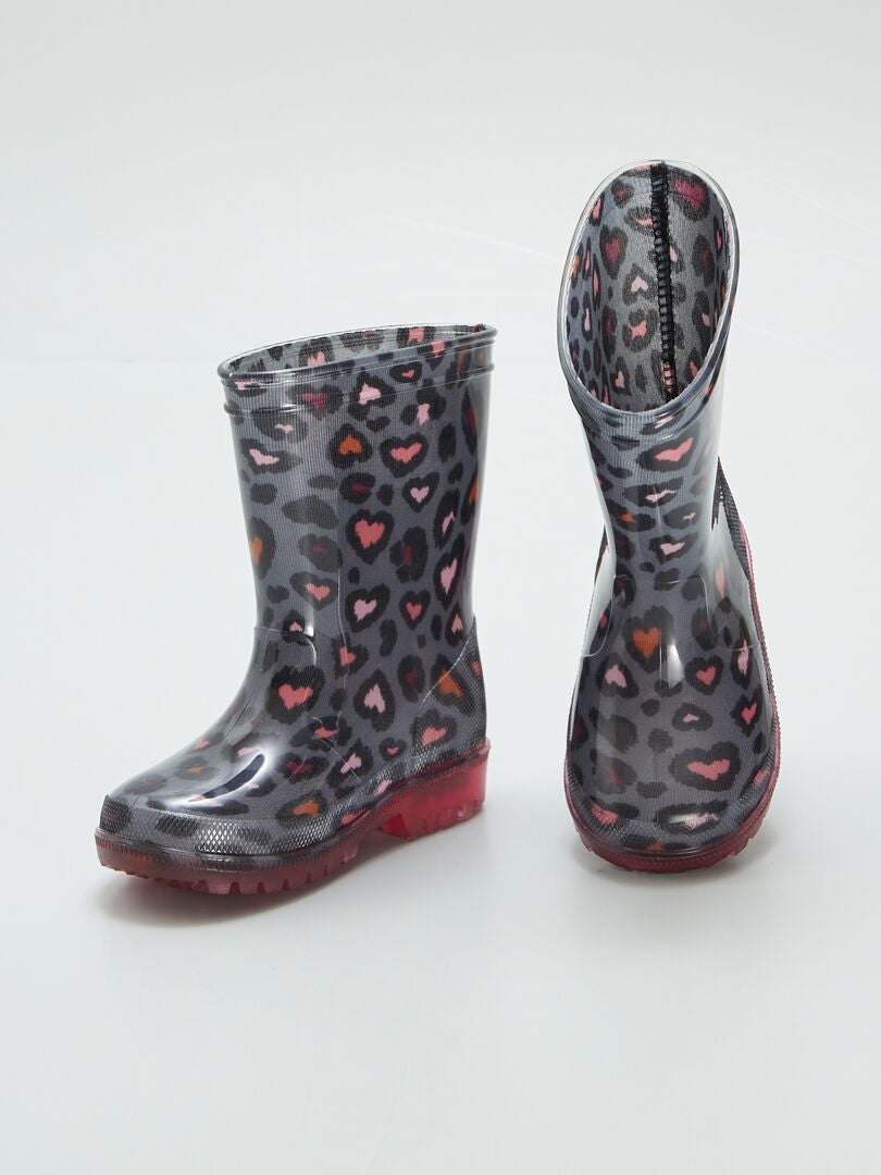 Undercover Bottines de pluie Chelsea en PVC pour femme, imprimé léopard, 39 EU