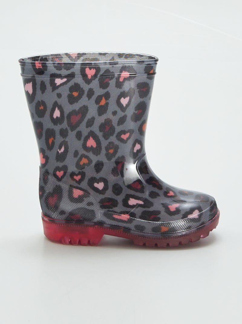 Bottes de pluie léopard Léopard - Kiabi