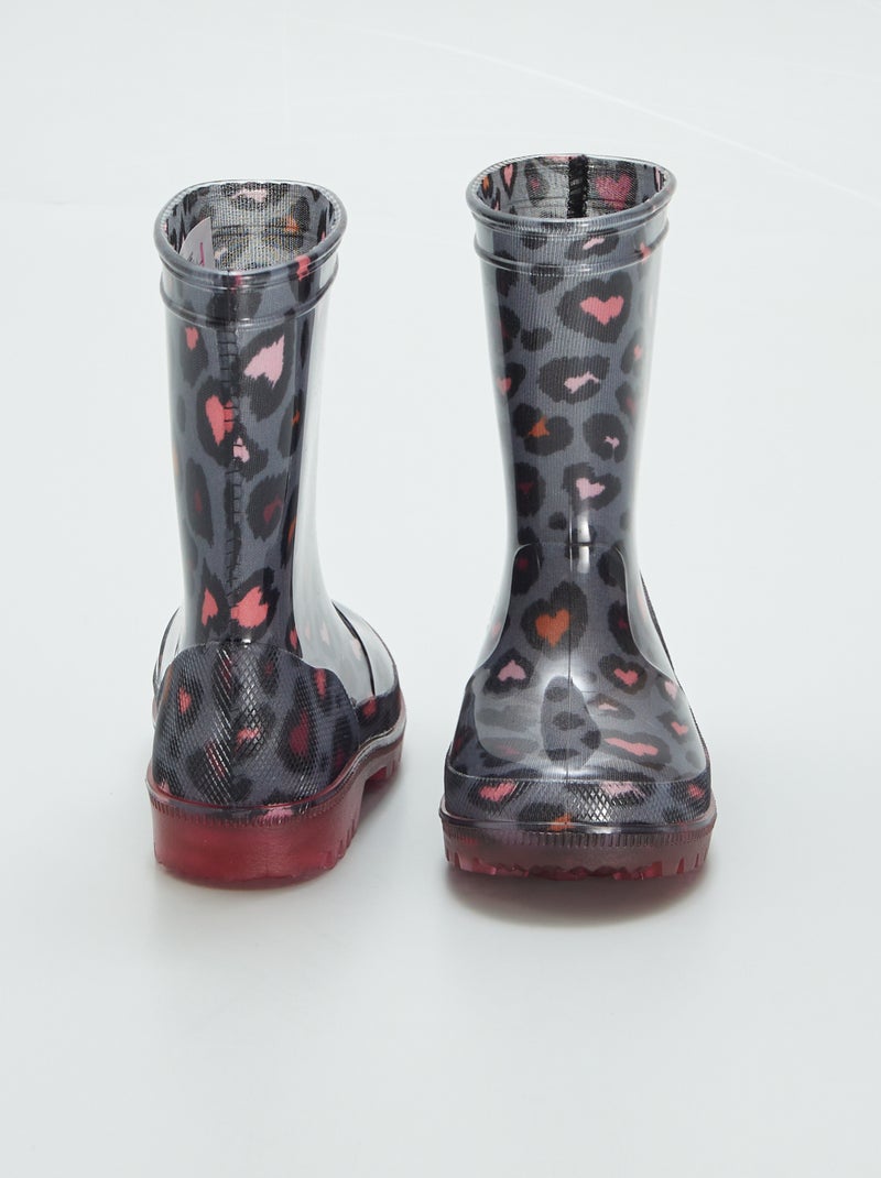 Bottes de pluie léopard Léopard - Kiabi