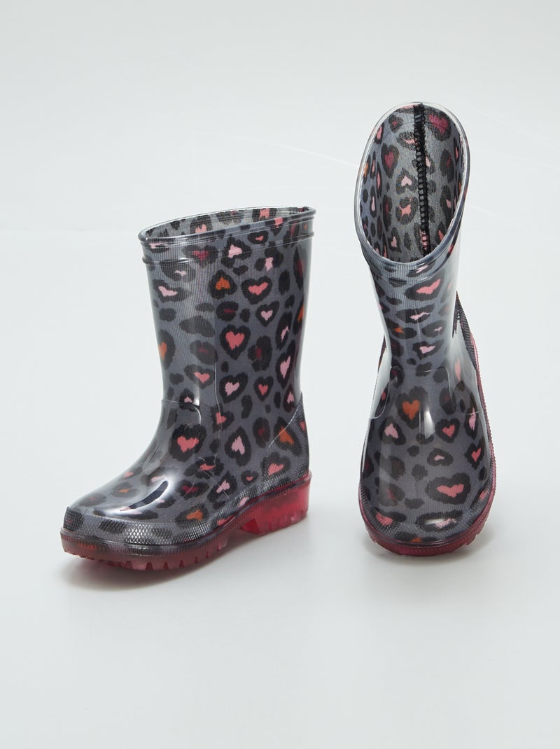 Bottes de pluie léopard Léopard - Kiabi