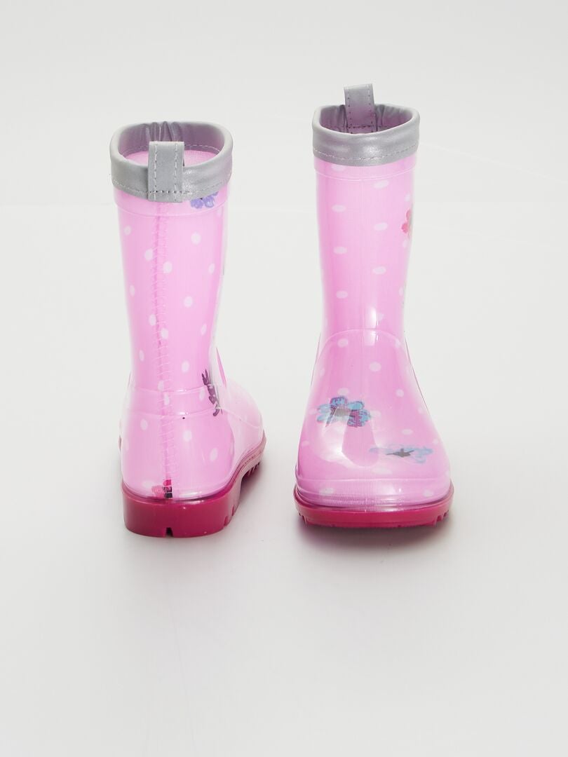 Bottes de pluie 'Licorne' Rose - Kiabi