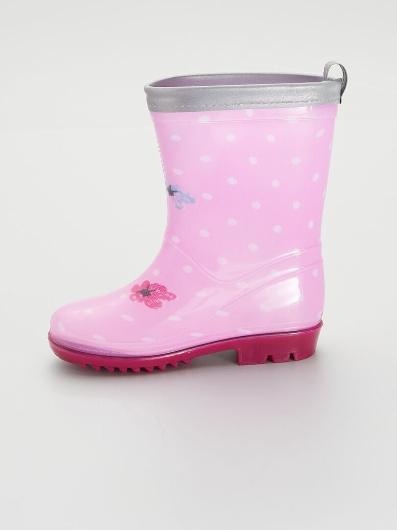 Bottes de pluie 'Licorne' Rose - Kiabi