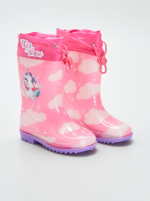 Bottes de pluie 'licorne' - Kiabi