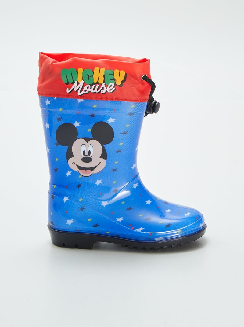 Bottes de pluie 'Mickey' 'Disney' bleu - Kiabi