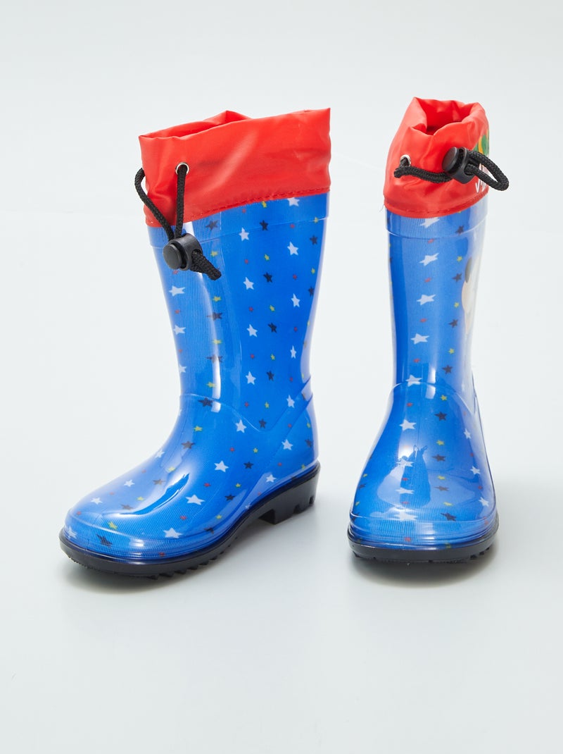 Bottes de pluie 'Mickey' 'Disney' bleu - Kiabi