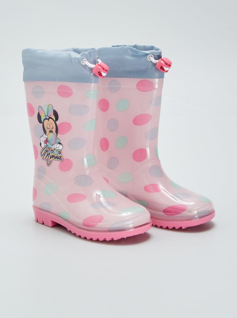 Bottes de pluie 'Minnie Mouse' Rose - Kiabi