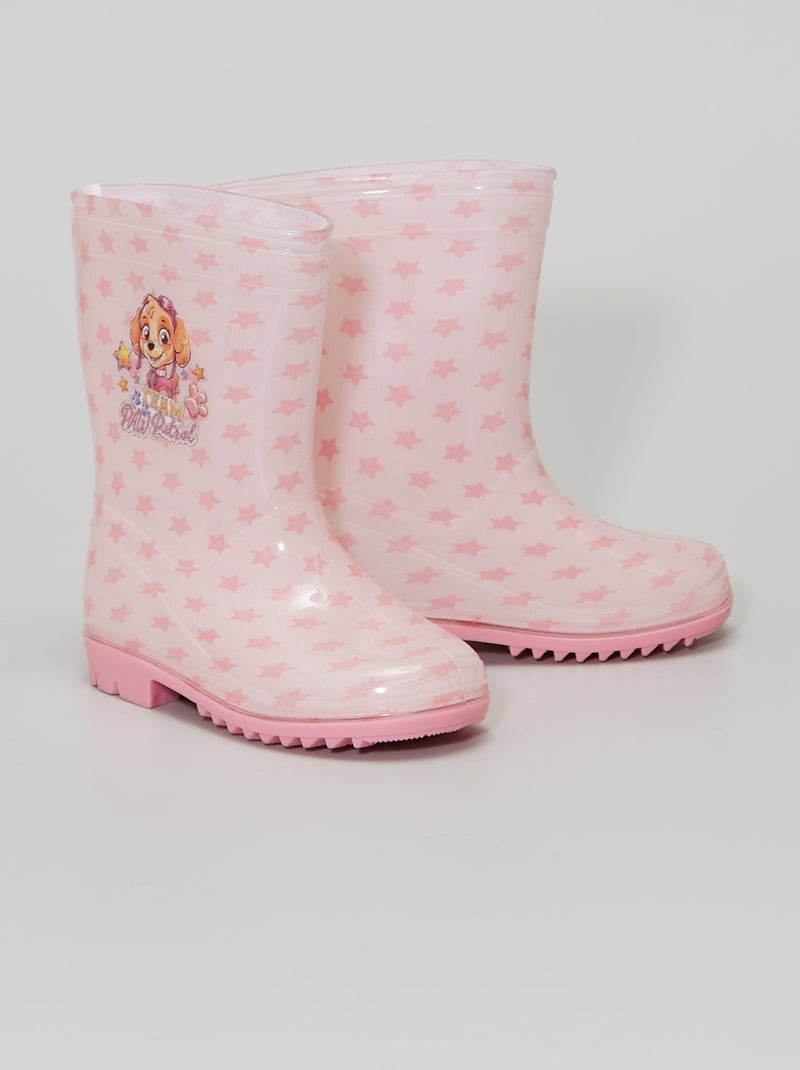 Bottes de pluie 'Pat Patrouille' rose - Kiabi