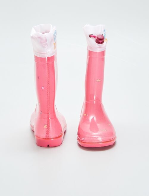 Isotoner Bottes De Pluie Enfant Rose Et Chaussette Chat - Rose clair -  Kiabi - 29.99€