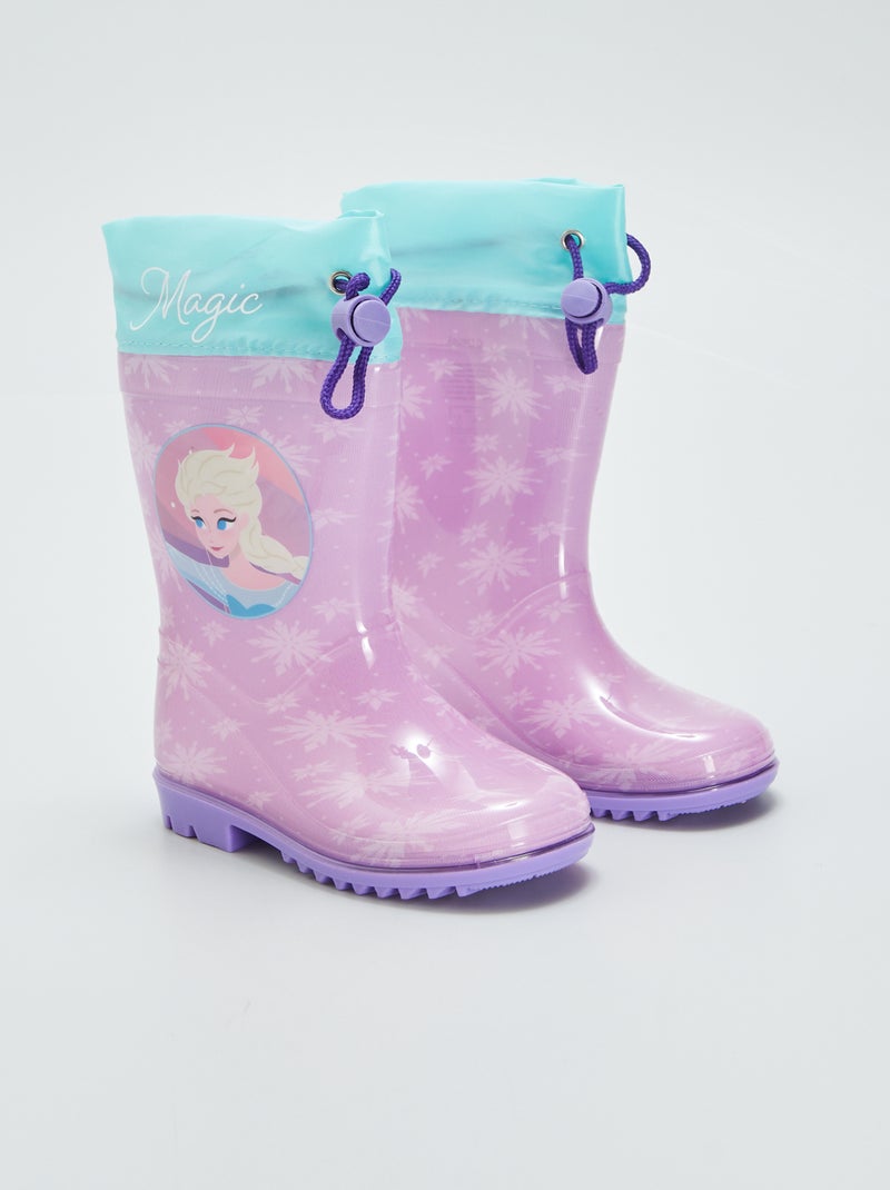 Bottes de pluie 'Reine des Neiges' Rose - Kiabi