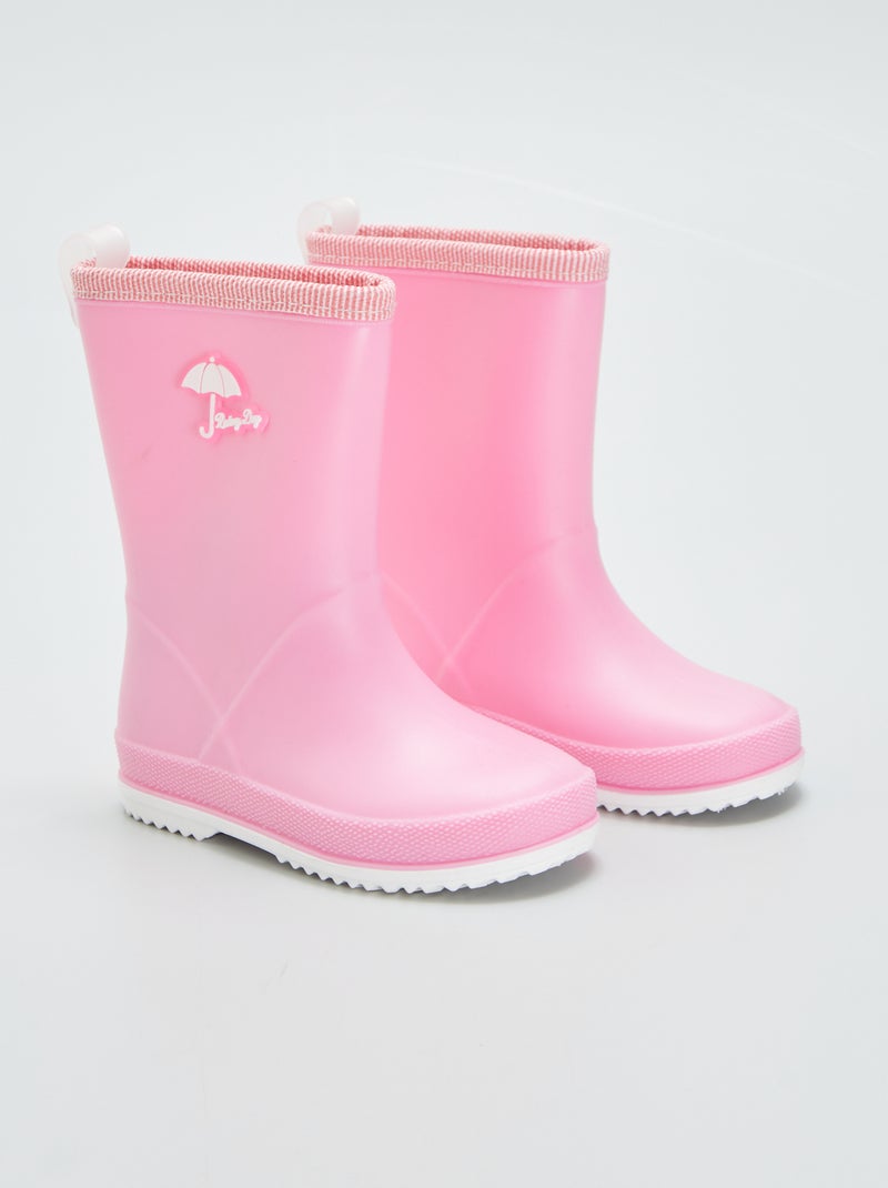 Bottes de pluie Rose - Kiabi