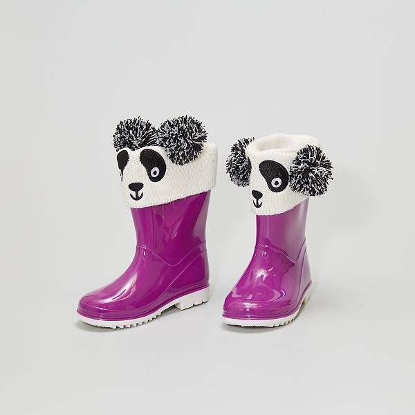 Bottes De Pluie Bebe Fille Rose Kiabi 15 00
