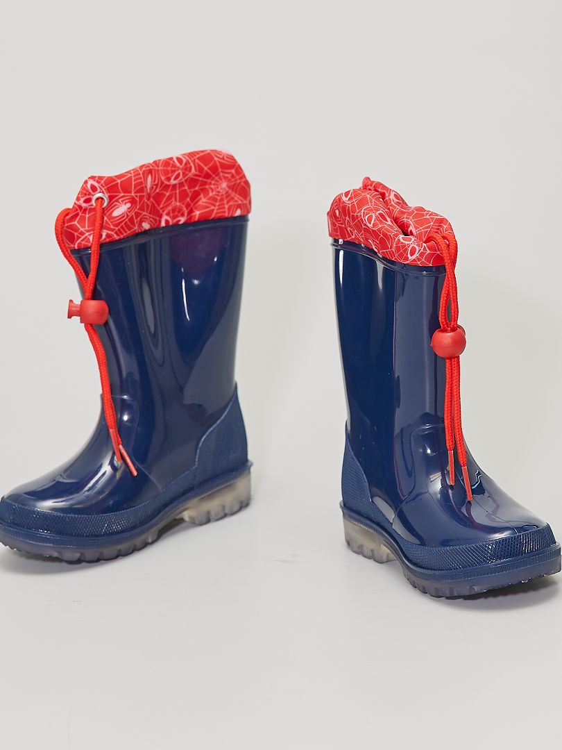 botte de pluie garcon spiderman
