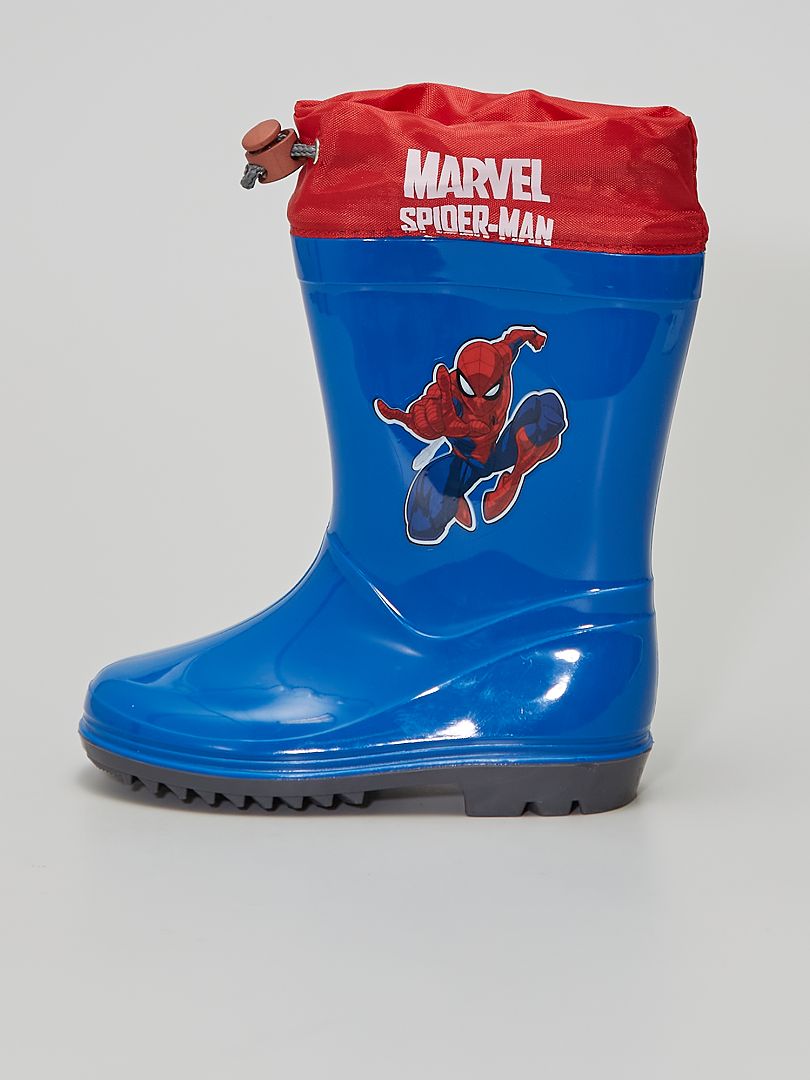 Bottes en Caoutchouc pour Garçon 'Homme-Araignée' MARVEL SPIDERMAN - Bleu  foncé - Kiabi - 24.99€