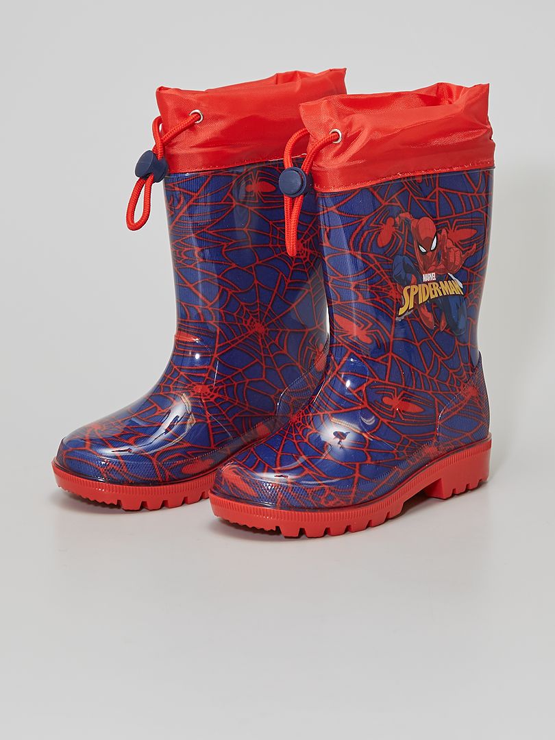 botte de pluie garcon spiderman