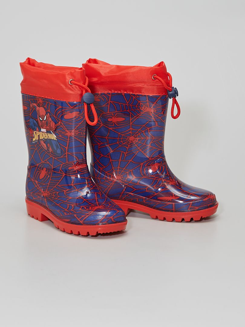 botte de pluie garcon spiderman