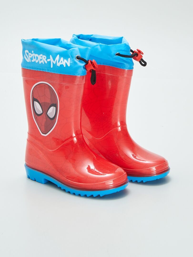 Bottes de pluie 'Spider-Man' 'Marvel' Rouge - Kiabi