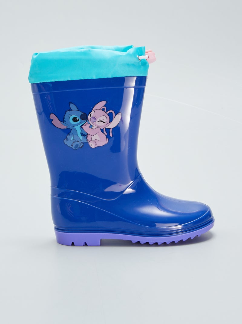 Bottes de pluie 'Stitch' bleu - Kiabi