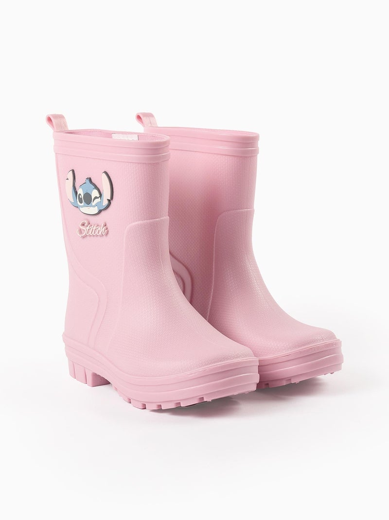 Bottes de Pluie Texturées Lilo et Stitch Rose clair - Kiabi