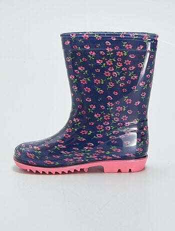 Bottes De Pluie Thermo Playshoes Enfant - Chausson Isolant Avec Doubles Fermetures