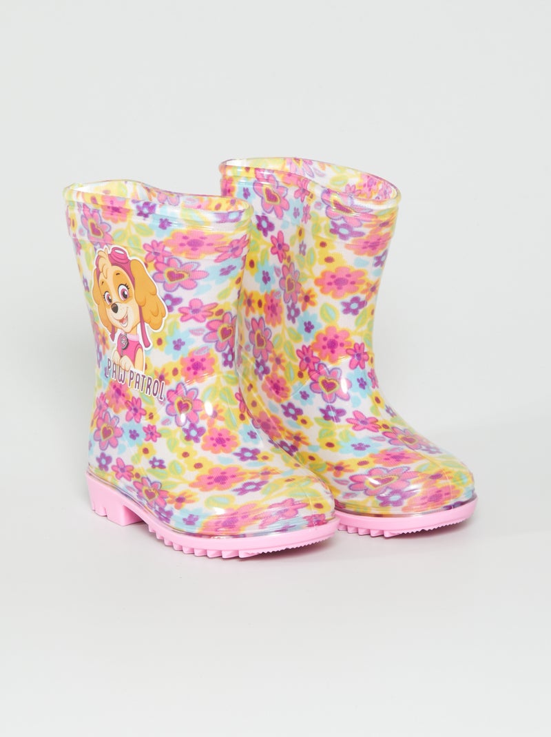 Bottes de pluies 'Pat Patrouille' Rose - Kiabi